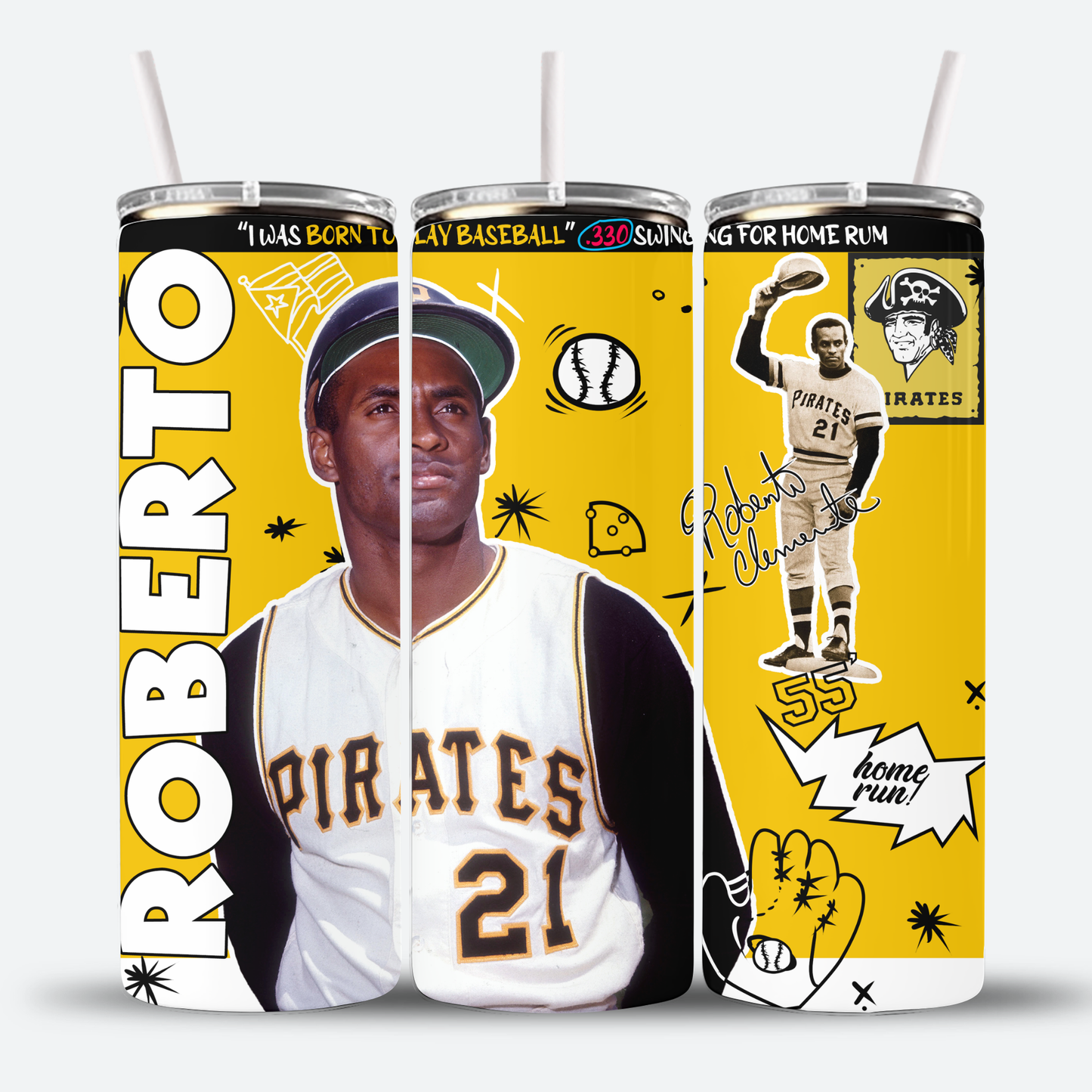 Roberto Clemente Tumbler 20oz