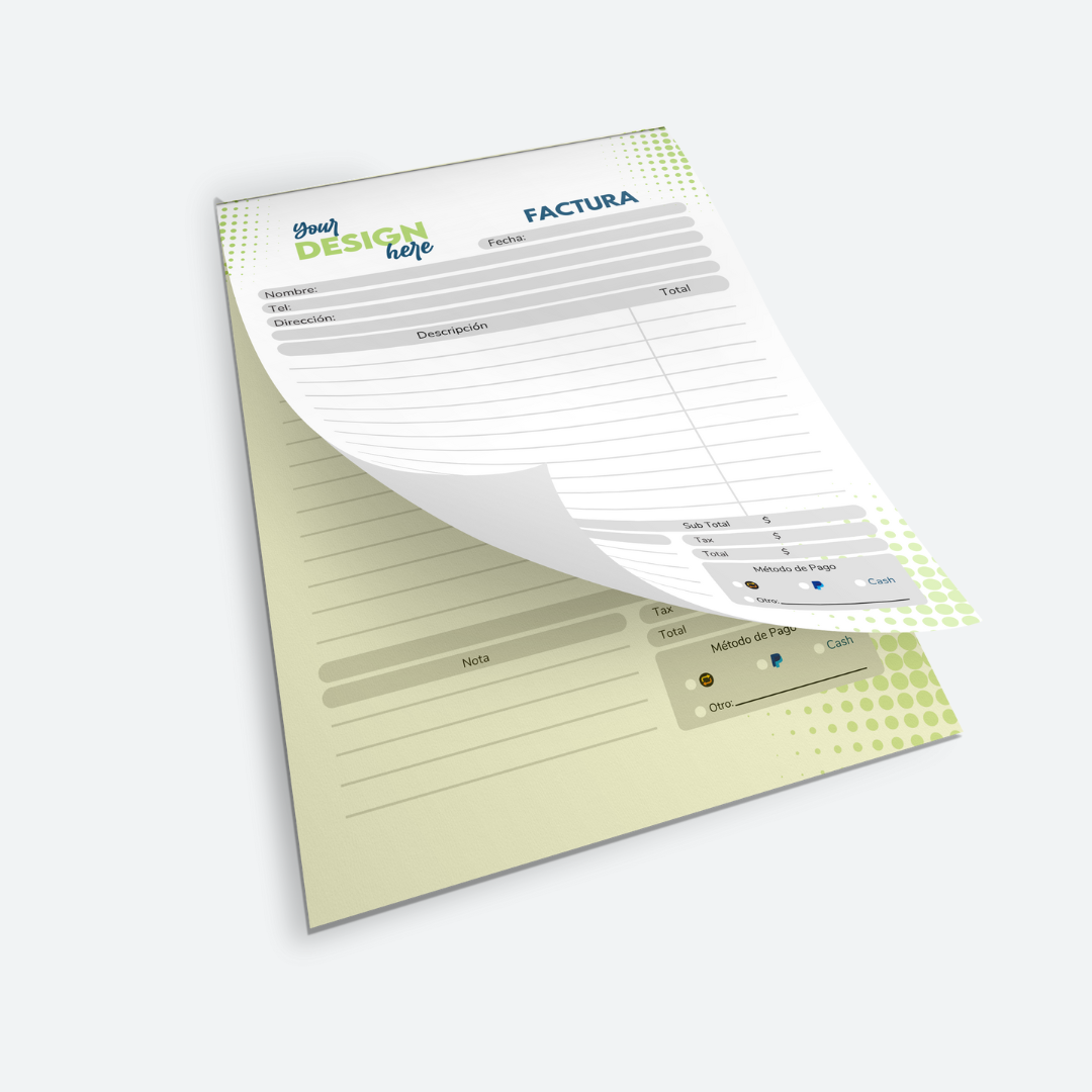 Custom Order Form Notepad - NCR