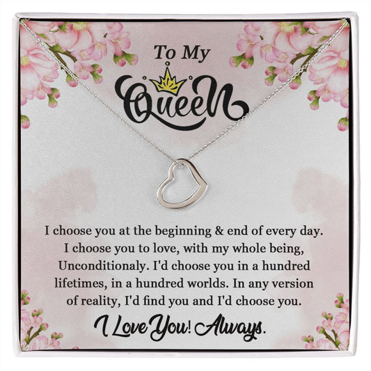 Delicate Heart Necklace - 787 Printing Co.