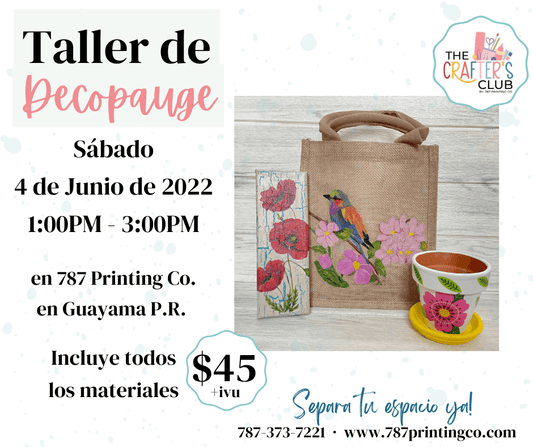 Taller de Decopauge - 787 Printing Co.